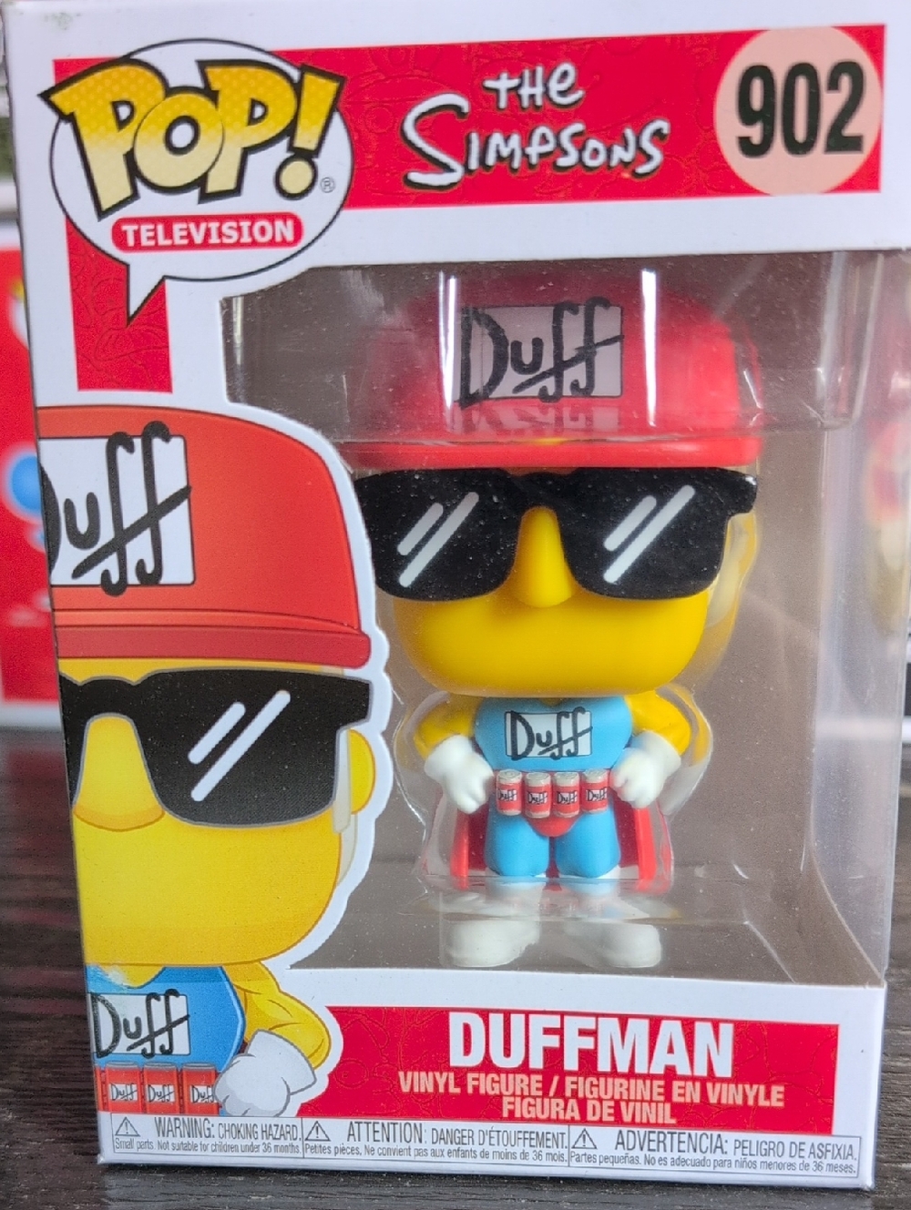 Funko Duffman Vinyl Figure - Yellow, Red, Blue, Black